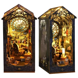 Book Nook Kit - DIY Doll House Booknook, Book Nook Miniature Kit for Bookshel... - Foto 1 di 6