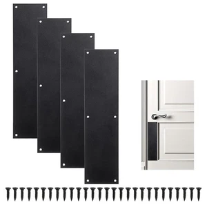 Sumnacon 4 Stück Edelstahl Tür Trittplatte 15"x3,5" Türdrückerplatte Metall... - Bild 1 von 7