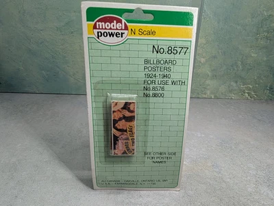 Model Power 8577 N Scale Billboard Posters 1924-1940 - Image 1 of 2