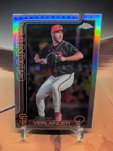 Justin Verlander Refractor 2025 Topps Chrome San Francisco Giants - Picture 1 of 2