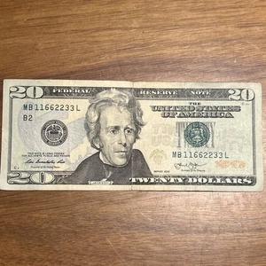 Twenty Dollar Bill | 4 Pairs| Quad Doubles | Serial Number | Rare “11662233” - Picture 1 of 1