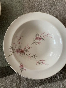 J&G Meakin floral pink SOL Cereal dessert Bowls 6" two - Picture 1 of 5
