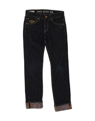 PEPE JEANS Niñas Pantalones de mezclilla ajustados 11-12 años W24 L25 Negro BG54 Foto 1 de 3