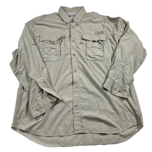 Columbia Pfg Safari Shirt Wandern Camping Jagd Large  - Bild 1 von 21