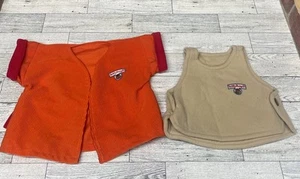 Vintage Teddy Ruxpin Vest And Orange Shirt 1985 Worlds of Wonder Original - Picture 1 of 6