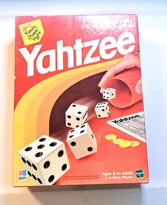 Yahtzee Game Complete with Dice Chips Instructions Score Pad and Box 1998 - Image 1 of 4