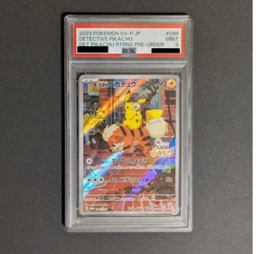 PSA 9 Detective Pikachu 098/SV-P Promo Full Art Carta Pokemon Giapponese - Foto 1 di 2
