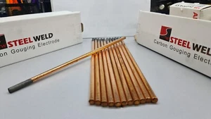 8 STÜCK KOHLE ELEKTRODE LUFT SPITZ FUGENHOBEL KOHLEN STANGEN 8 MM - Bild 1 von 7