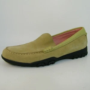 Mocassini donna Cole Haan slip on pelle scamosciata impermeabili beige taglia 7,5B - Foto 1 di 9