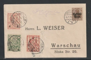 GERMAN OCCUPATION OF POLAND, 1916, COVER TO GERMANY, SEE!! - Picture 1 of 1