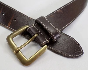 Timberland Leather Belt 36 Distressed Brown - Picture 1 of 11