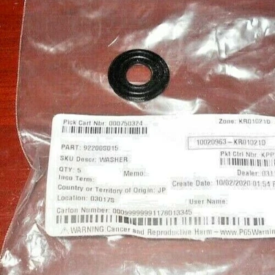 SUZUKI LTZ400 DRZ400 RMZ450, KAWASAKI KFX400 KLX400 VALVE COVER BOLT WASHER  - Image 1 of 4