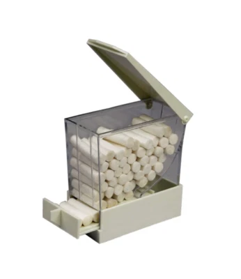 DiaDent Dental Cotton Roll Holder Dispenser White Pull Out Drawer Type WOSB! - Image 1 of 3