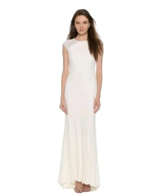 BADGLEY MISCHKA Collection Women's Dress  Gown White Long Sequins Size 2 XS NWT  - Image 1 of 4