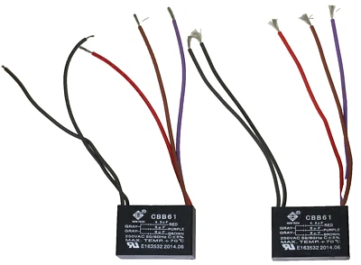 NEWTECH Fan motor Capacitor CBB61 4.5uF+5uf+6uf Ceiling Fan Capacitor Set of two cb61