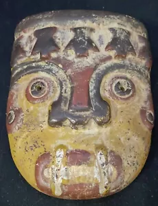 ANTIGUA RÉPLICA DE LA MÁSCARA FUNERARIA 'HOMBRE ARCILLA' DE SAN AGUSTIN, COLOMBIA c1900 - Imagen 1 de 7