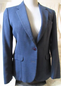 Laughton Hunter Womens Royal Blue Wool Blend Blazer Size 6 Custom - Picture 1 of 12