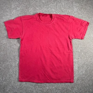 Vintage Anvil Authentic Pigment Blank Mens T-Shirt Red Size Medium - Picture 1 of 5
