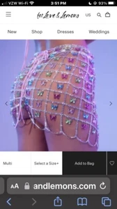 FOR THE LOVE OF LEMONS!!! limited edition, sexy, bra and mini skirt body jewlery - Picture 1 of 4
