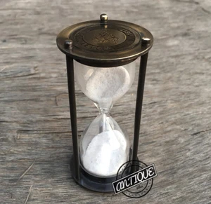 Mini temporizador de arena vintage reloj segundos juego reloj reloj reloj reloj de arena adorno marítimo - Imagen 1 de 6