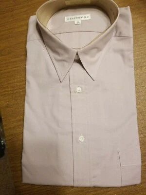 Camisa beige manga larga nueva con etiquetas Claiborne para hombre talla grande 16 1/2, 34-35 $55.00 Foto 1 de 2