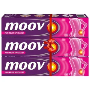 Moov Fast Pain Relief Cream With Nilgiri Oil 30g Ayurvedic Ointment (pack of 3) - Picture 1 of 7
