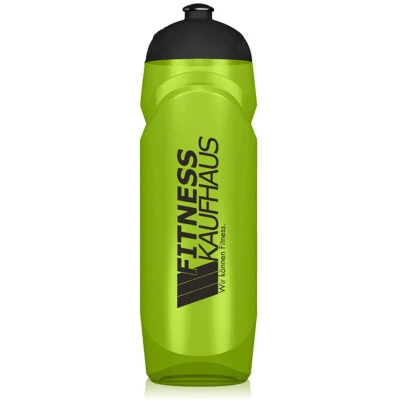 Fitnesskaufhaus Trinkflasche 750ml GrünTransparent/Schwarz
