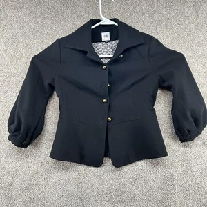 Cabi Women's Blazer Size 2 Black Long Sleeve Collared - Picture 1 of 10