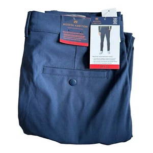 Modern Ambition Prestige Flexwarp Knit Pants Light Navy Blue NWT Dress Business - Picture 1 of 9