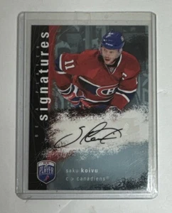 2007-08 Upper Deck Be a Player Signatures Saku Koivu #S-KO automático - Imagen 1 de 2