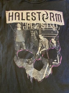 Halestorm T-Shirt Metal T Shirt Totenkopf T Shirt Medium Konzert T Shirt - Bild 1 von 8