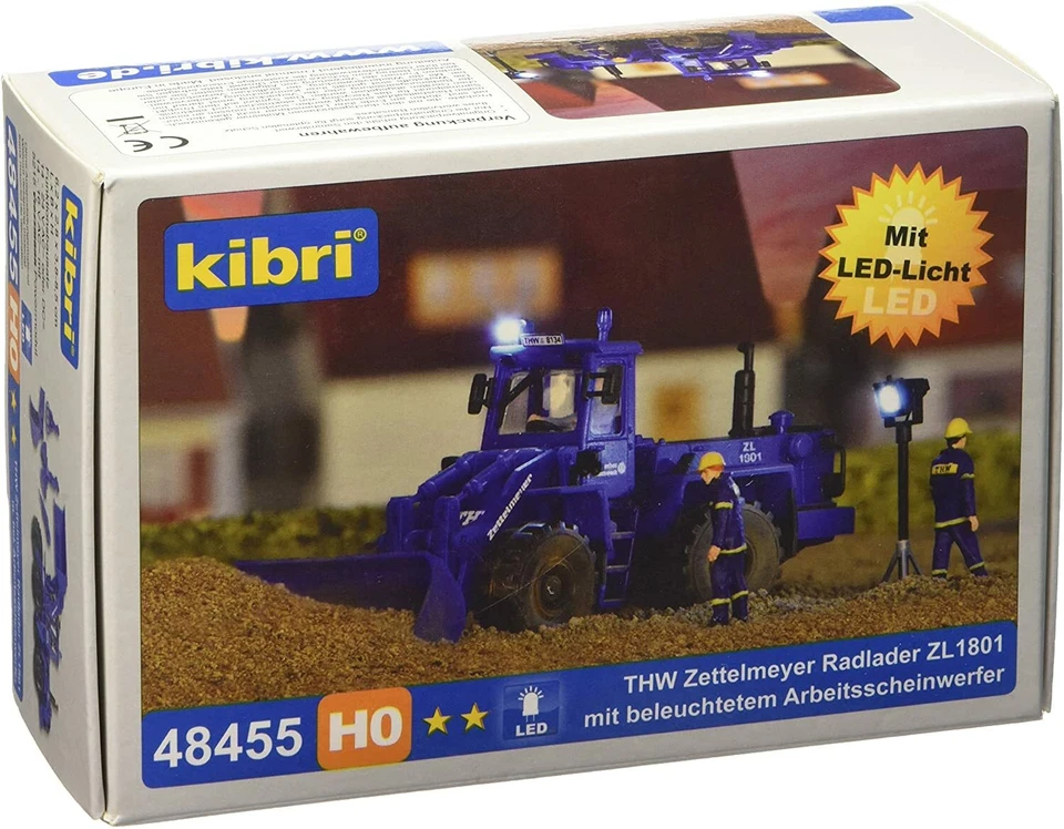 Kibri 48455 -  Pala caricatrice THW Zettelmeyer ZL 1801 con LED H0 1/87 - Immagine 1 di 1