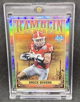 Brock Bowers RARO NOVATO RC REFRACTOR TARJETA DE INVERSIÓN SSP BOWMAN CROMO COMO NUEVO Foto 1 de 2