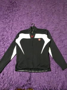 Castelli Cycling Womens Girls Jacket Size XXL Black White Distressed SunFaded - Picture 1 of 19