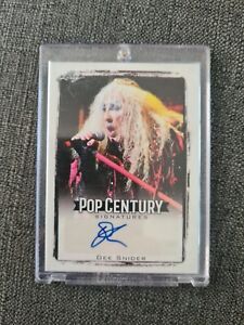 2017 DEE SNIDER LEAF POP CUNTURY TWISTED SISTER SIGNED AUTOGRAPH 