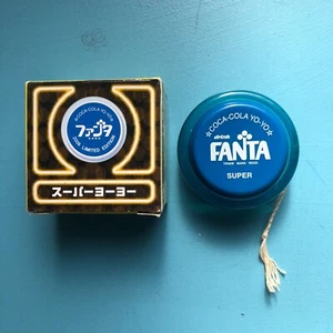 Coca Cola FANTA BLUE Spinner Super Yoyo Japanese 2006 Limited Edition NEW - Picture 1 of 11