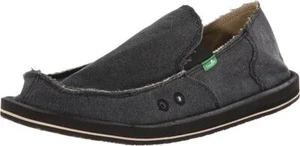 Sanuk Vagabond ST Hanf Bürgersteig Surfer 1001 Anthrazit Herren Brandneu Original - Bild 1 von 6