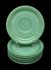 Lot Of 6 Vintage Fire King Ovenware Jade-Ite 6" Saucers Nos (Ph)