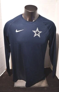 Camisa larga de compresión Dallas-Cowboys Nike en campo azul marino para hombre L- 3XL NUEVA EN PAQUETE - Imagen 1 de 8