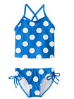 Kanu Surf Girl Melanie Tankini Two Piece Swimsuit Polka Dot Blue Size 14 00587