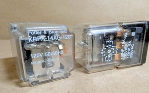 TE Potter & Brumfield KRPA-14AG-120 Gen. Power Relay, 120VAC, 10A, DPDT (New NB) - Picture 1 of 7