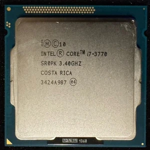 Intel I7-3770 3.4GHz 4-Core 8-Thread CPU LGA1155 Ivy Bridge - Picture 1 of 2