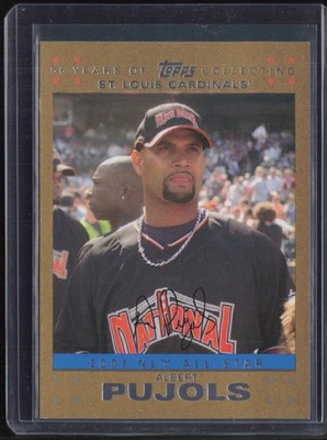 2007 Topps Updates & HighlightsAll-Star Gold Albert Pujols 1777/2007 - Image 1 of 2