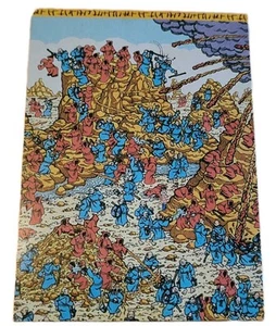 1991 Mattel Where Is Waldo Trading Card #99 The Battling Monks (G8 - Picture 1 of 2