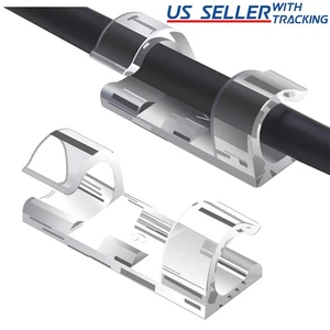 40Pcs Cable Clip Self-Adhesive Cord Management Holder Organizer (0.26" Diameter) - Picture 1 of 8