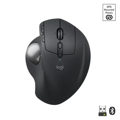 Logitech MX Ergo S Grafit - Kabellose Komfort-Trackball-Maus mit Silent-Klick... - Bild 1 von 4