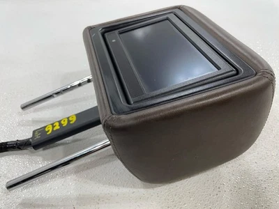 Se adapta a 13 14 15 INFINITI QX60 reposacabezas delantero izquierdo conductor con monitor cuero marrón OEM Foto 1 de 4