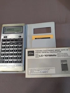 Calculator- Vintage Toshiba LC-1019 MN MEMO MOTE III Working! - Picture 1 of 2