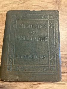 Memories of President Lincoln by Walt Whitman, Little Leather Library - Antique - Picture 1 of 4