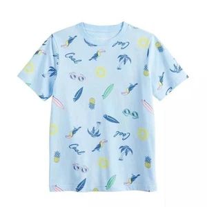 Hybrid Jungen T-Shirt Tropical Print - Größe XL, Sommer Strand Motiv, Neu ohne Etikett - Bild 1 von 5
